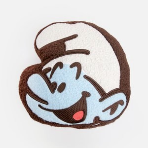 藍色小精靈刺繡造型抱枕