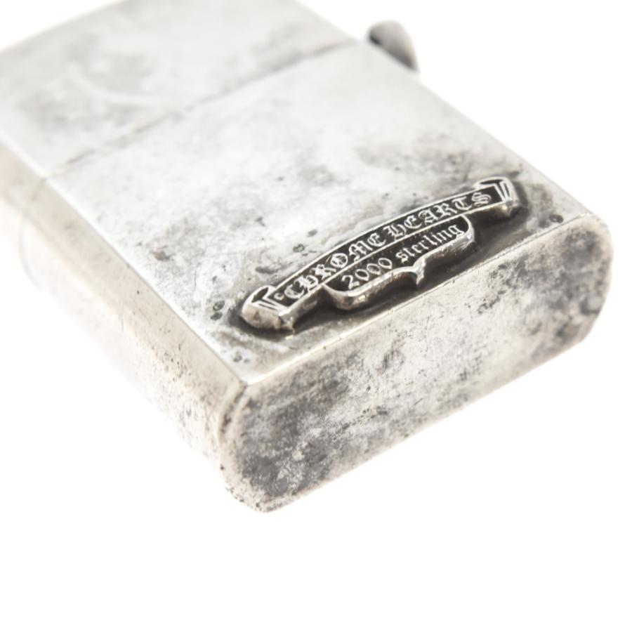 CHROME HEARTS クロムハーツ ZIPPO LIGHTERZ-V1 V1スモールCHクロス ジッポ ライター 小物 シルバー