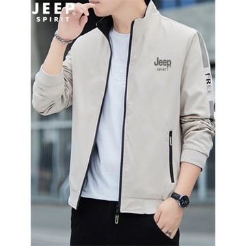 吉普JEEP雙面穿夾克男外套 潮流時尚商務休閑棒球服 立領茄克上衣