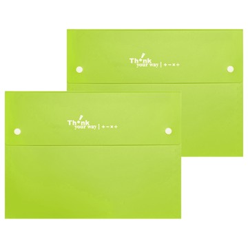 DaTaBanK 三田文具 加減乘除 A4 6層風琴夾  綠色  2個