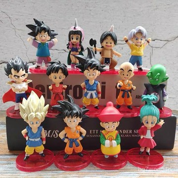 ⭐臺灣出貨-全新保真⭐新七龍珠童年幼年孫悟空琪琪貝吉塔特蘭克斯手辦公仔模型擺件禮物