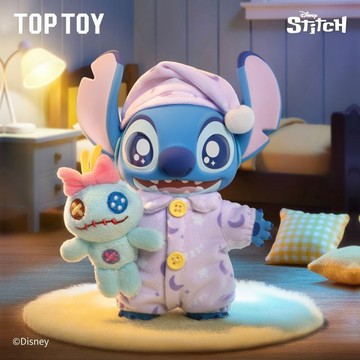 免運 代購TOPTOY正品迪士尼史迪奇換裝秀系列搪膠毛絨潮玩盲盒手辦生日禮物史迪奇擺件 史迪奇可愛睡衣擺件