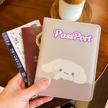 三麗鷗帕恰狗情侶護照夾證件包保護套多功能卡包出國旅行便攜收納