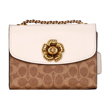 COACH女士山茶花鉚釘玫瑰旋轉扣翻蓋式單肩斜跨包 斜背包F34256/F30592【 購物節優惠 ★ 菲尼斯 國際精品 3折起 】