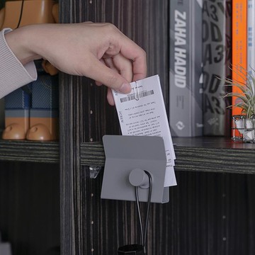 極簡桌面收納架｜邊夾組 水泥灰