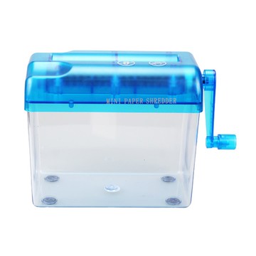 3343 桌上型碎紙機 迷你手搖手動絞紙器 公家機關資料個資事務用品 直條式裁紙 條狀碎紙機 辦公用品