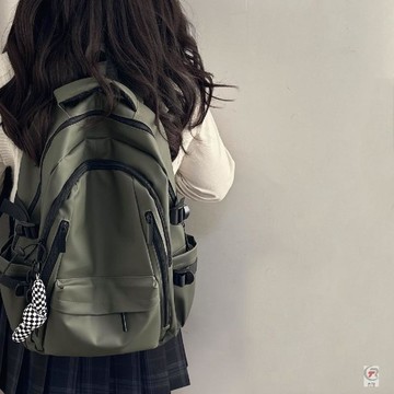 👜 卿選好物 👜大容量雙肩包男士防水旅行揹包簡約純色初中生高中生大學生書包女