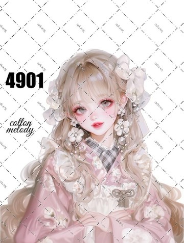 original sticker no.4901 人物貼紙 原創貼紙 原創人物貼紙 裝飾貼紙 cotton melody