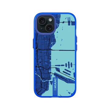 iPhone 15 Clear 激光藍 - JOCR - Miami (Black Logo)