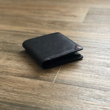 日本製【DUALLINE 短夾】附盒型零錢袋 革職人 栃木皮革 短銀包
