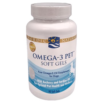 Nordic Naturals 寵物魚油膠囊 Omega-3 狗狗專用 軟膠囊  90顆  健康護理  1罐