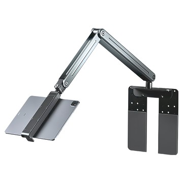 ibits BON P96T 鋁合金折疊懸臂支架 手機平板雙夾 12.9英寸內平板通用 適用於≤6.8英寸手機 360°旋轉  19.9 x 40.7 x 5.1cm  灰色