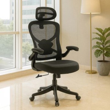 【Hampton 漢汀堡】克斯爾網布扶手辦公椅-多色可選(電腦椅/辦公椅/桌椅/升降椅/書桌椅/DIY商品)