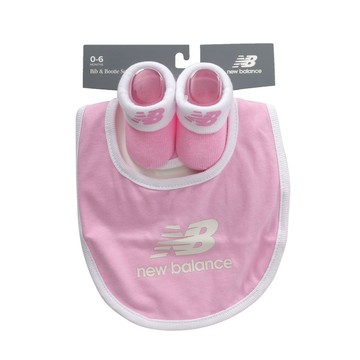 NEW BALANCE 女嬰兒圍兜學步襪組(童裝 嬰兒 幼兒「LAKB0105LLS」≡排汗專家≡