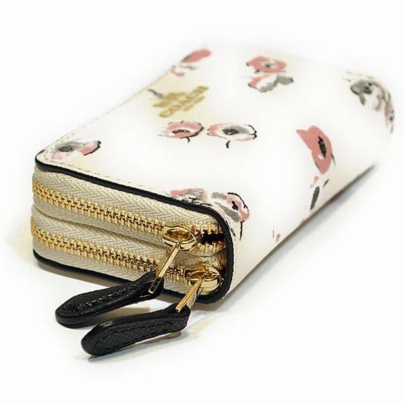 コーチ COACH 財布 小銭入れ F65442 IMCAH ワイルドフラワー ダブル 