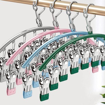 多功能防風晾曬襪夾10夾_3入組 粉色3入