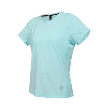 FIRESTAR 女短袖冰感圓領T恤-慢跑 路跑 涼感 冰感 DL563-66 蒂芬妮綠