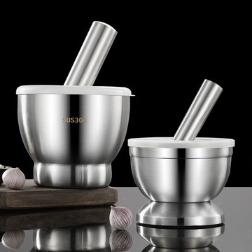 不鏽鋼搗蒜器 搗蒜器 搗藥鉢 搗碎罐 研磨器 石臼 搗蒜