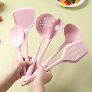 【台灣出貨】鍋鏟炒菜鏟子硅膠家用不粘鍋廚具套裝專用食品級耐高溫湯勺漏勺耐高溫 矽膠廚具 不沾鍋專用 廚房用具 煎鏟