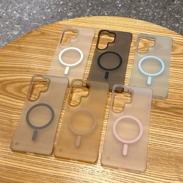 超薄磨砂磁吸 無邊框半包散熱 PC保護殼 適用 三星 Galaxy S26 S25 S24 S23 Ultra 手機殼