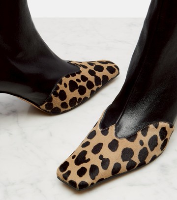 Khaite Nevada 85 leather ankle boots