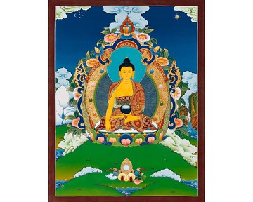 釋迦牟尼佛唐卡 神聖的藏傳佛教手工畫