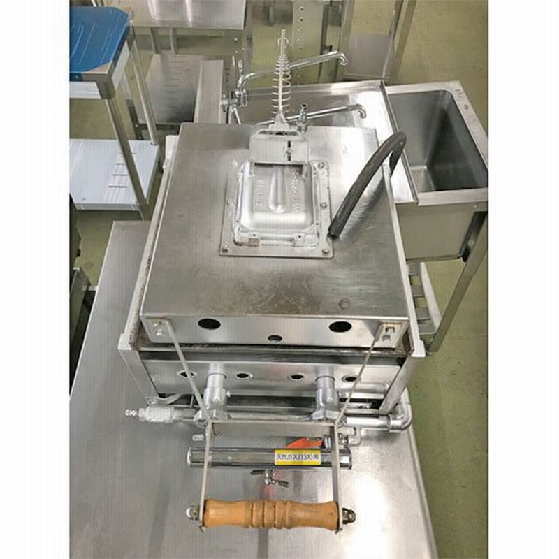 中古品】 いか焼き器 R-402S2 タコせんべい 業務用 プロパンガス
