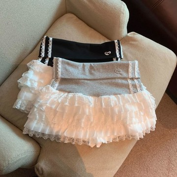 破價好物 出清不補  韓版 韓系女裝 性感 短裙 超顯瘦多碼  Jade Closet直營店推薦~甜美風蕾絲拼接撞色高腰