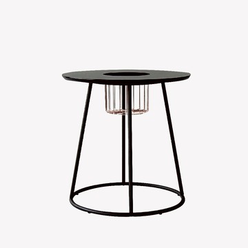 【居然家居】藏月邊桌 台灣製造 花盆桌 圓桌 咖啡廳桌