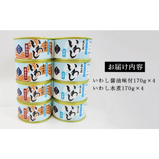 ふるさと納税 宮城県 石巻市 いわし缶詰 木の屋 食べ比べセット (水煮・醤油) 8缶 石巻 イワシ ノンフローズン