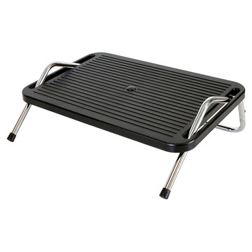 YADI 亞第 空間大師 人體工學腳踏板 可調節傾斜度 易於組裝  黑色 + 銀色  1個