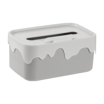 可愛造型 桌上面紙盒  灰色  1入