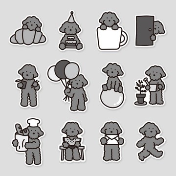 防水獨立裁切貼紙