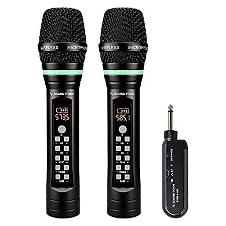 Sound Town 100-Channel UHF Rechargeable Wireless Handheld Microphone System＿並行輸入品