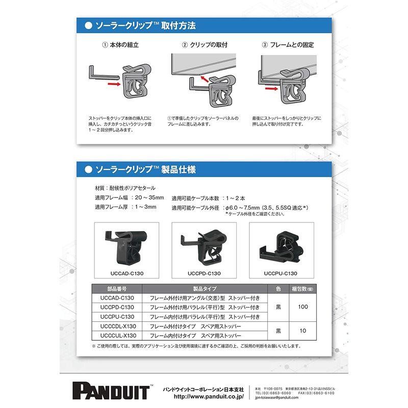 パンドウイット ソーラークリップ フレーム外付け用パラレル(平行)型