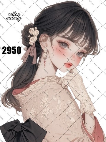 original sticker no.2950 人物貼紙 原創貼紙 原創人物貼紙 裝飾貼紙 cotton melody