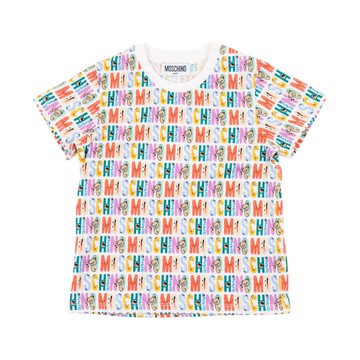 MOSCHINO Kids 滿版印花短袖T-SHIRT