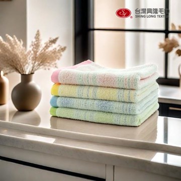 【台灣興隆毛巾】美好時光純棉毛巾 (5條毛巾組/混色)
