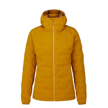 RAB Cubit Stretch Down Hoody 保暖羽絨連帽外套 女款 深南瓜黃  #QDB31