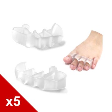 糊塗鞋匠 優質鞋材 J52 SEBS四孔分趾器 5雙