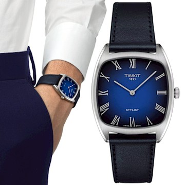 TISSOT天梭 官方授權 STYLIST 方形復古石英腕錶 新年禮物 推薦 送禮 32mm / T1599091604300