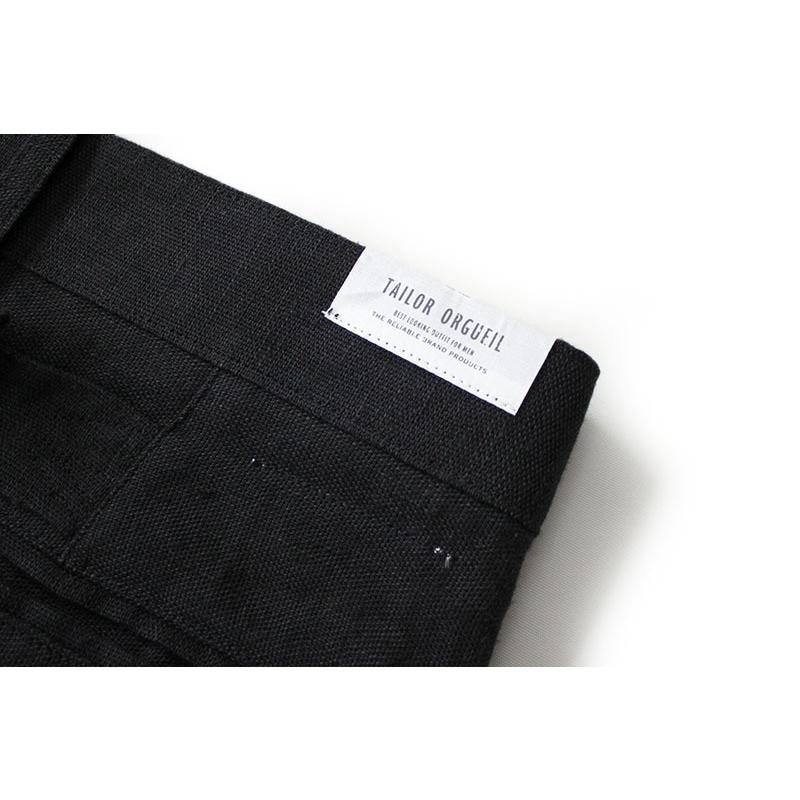 Black Linen Trousers【OR-1085A】オルゲイユ