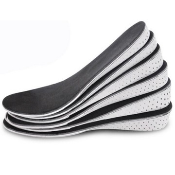 JHS杰恆社abe141記憶棉EVA舒適內增高鞋墊男式女式增高全墊後跟墊增高2一3一4cm