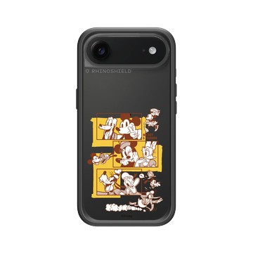 iPhone Air Mod NX -邊框背蓋組合 (相機按鈕) 黑 - 迪士尼-米奇 Mickey - 朋友們的三連拍