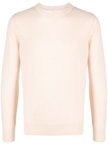 SANDRO - fine-knit round neck jumper - unisex - Cashmere - L - Neutrals