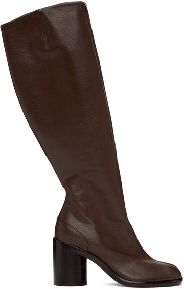 Maison Margiela 棕色 Tabi 高筒靴