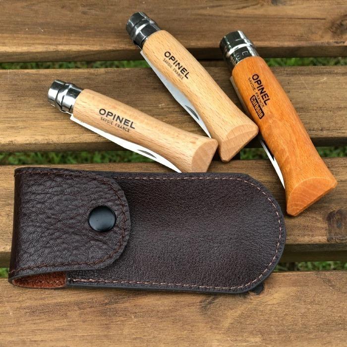 OPINEL オピネルナイフ レザー ケース カラビナ付き シース カバー knife case ケースのみ商品