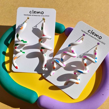 螺旋海鰻【耳環/耳夾】