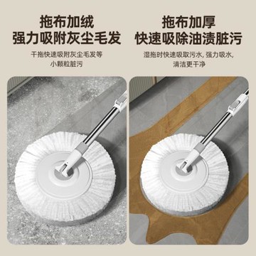 新款家用懶人拖把桶旋轉拖布桶免手洗自動脫水甩干墩布單桶神器