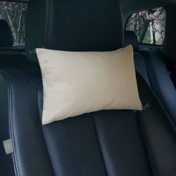 雅緻臻品🎡  車用頭枕靠枕腰靠車載高檔車內抱枕通用汽車可愛護頸座椅枕頭亞麻 汽車腰靠、頭枕